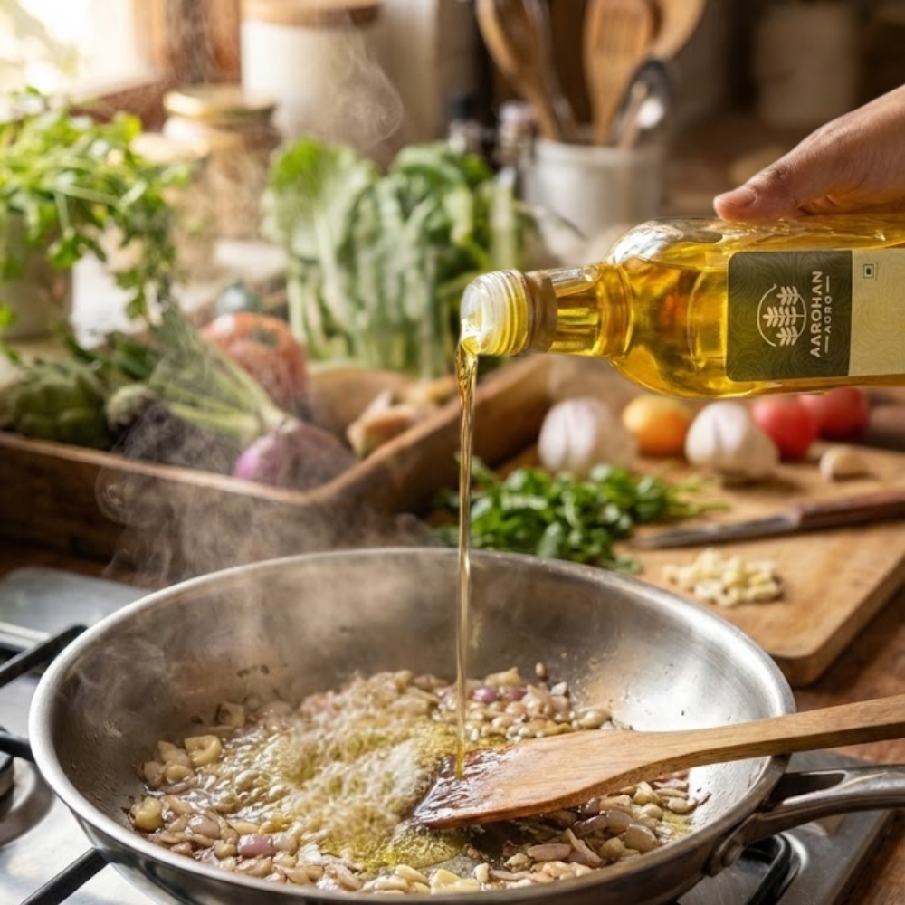 Wood-Churned Sunflower Oil – Cold-Pressed, Rich in Vitamin E, Heart-Healthy Oil from Kolhapur - Image 2