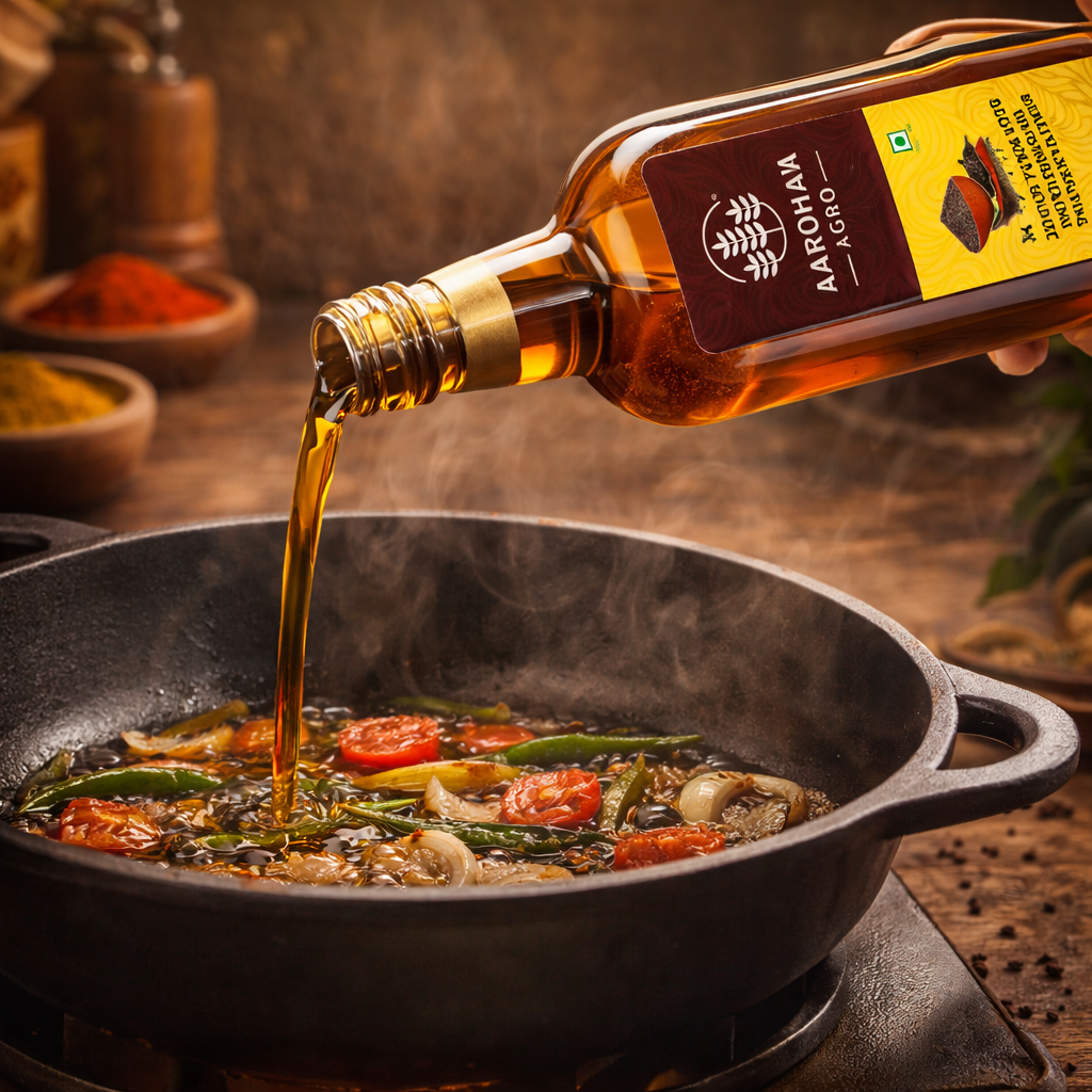 Wood-Churned Mustard Oil – Cold-Pressed, Heart-Healthy, Antioxidant-Rich Oil from Kolhapur - Image 2