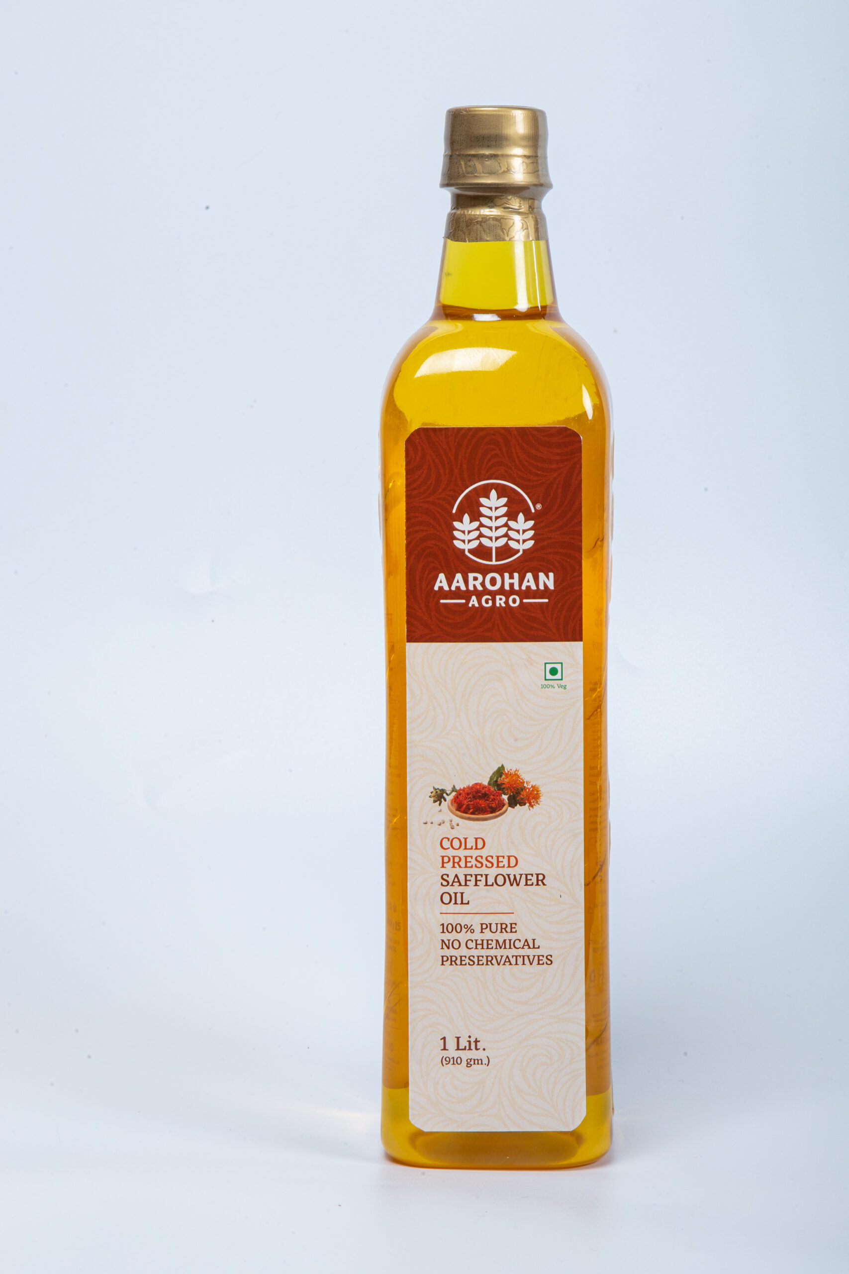 Wood-Churned Safflower Oil – Cold-Pressed, Heart-Healthy, Traditional Wooden Pressed Oil from Kolhapur - Image 3
